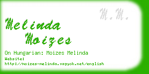 melinda moizes business card